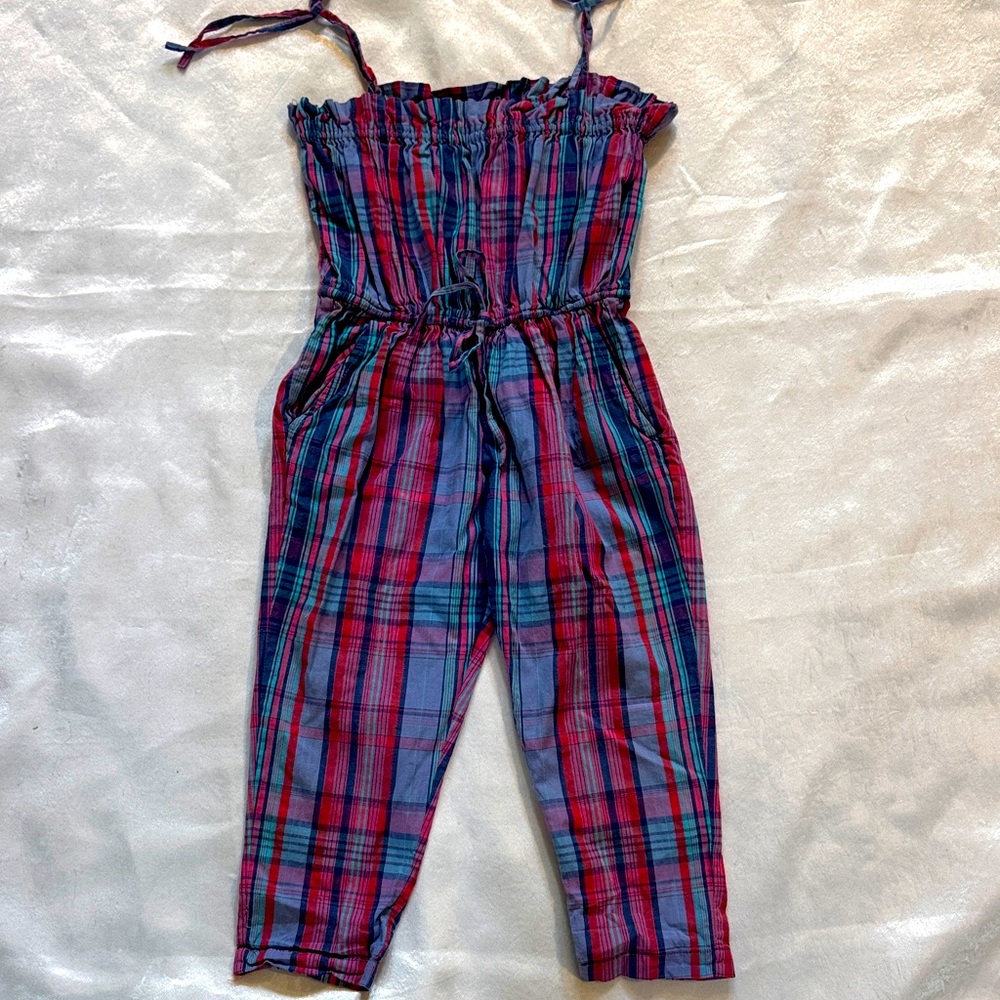 Nellystella Plaid Jumpsuit with Adjustable Straps
